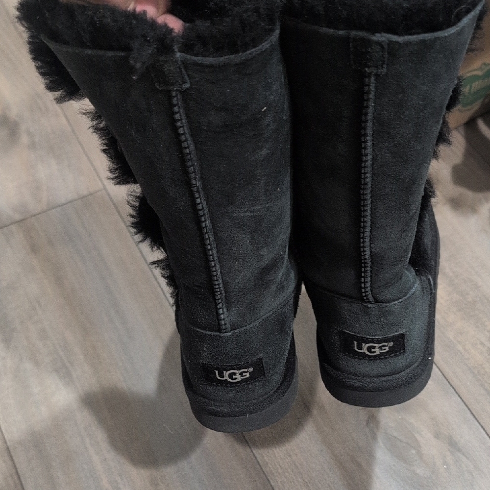 UGG Black Fur-Lined Boots